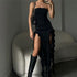 Ruffle Split Party Dress
